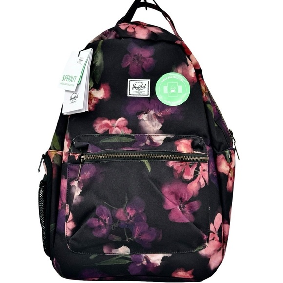 NEW Herschel Supply Co. Nova Sprout Backpack Diaper Bag Watercolour Iris Floral main image 12